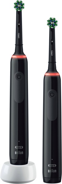 Oral-B Pro 3 3900 Duo Elektrische Zahnbürste Black Edition