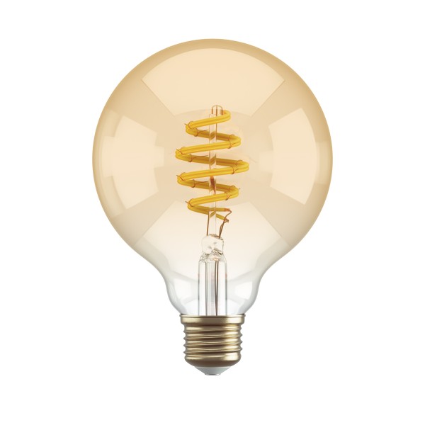 Hombli smarte Filament Glühbirne, G95, E27, CCT, Amber
