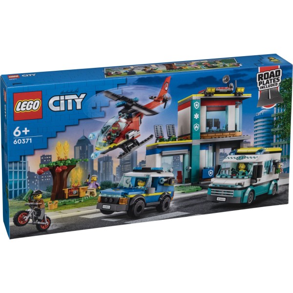 LEGO City 60371 Hauptquartier dRettungsfahrzeug