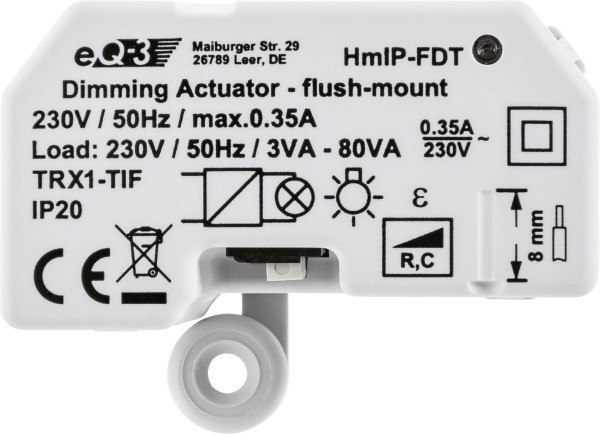 Homematic IP Dimmaktor Unterputz – Phasenabschnitt