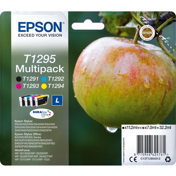 Epson Tinte T1295 C13T12954012 4er Multipack (BKMCY)