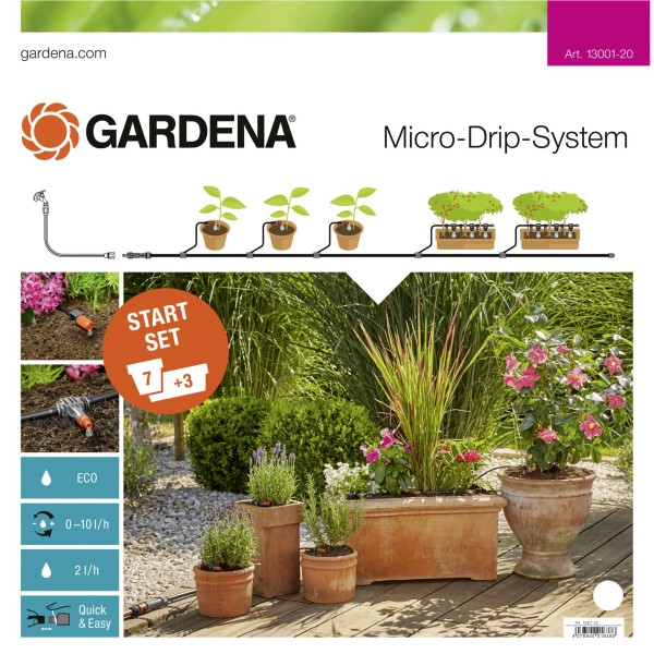 Gardena Micro-Drip Start Set M Pflanztöpfe