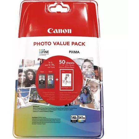 Canon-PG-540-L-/-CL-541-XL-Photo-Value-Pack-GP-501-50-Bl.