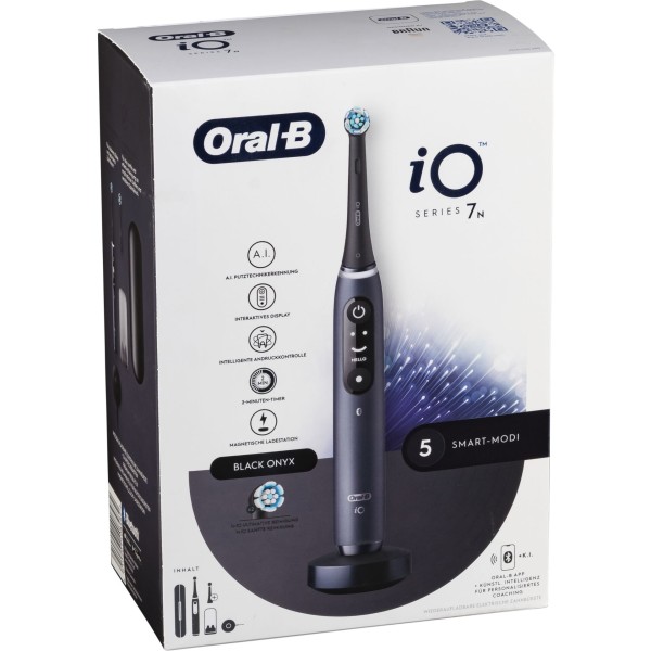 Oral-B iO Series 7N, Elektrische Zahnbürste Black Onyx
