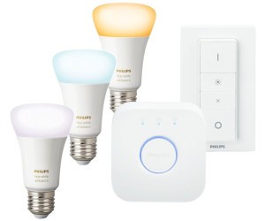 Philips Hue E27 Ambiance Starterset incl 3 Lamps und DimSwitch