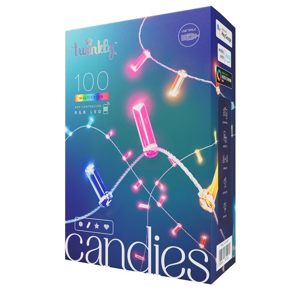 Twinkly Smarte Lichterkette CANDIES CANDLES mit 100 7mm LED RGB