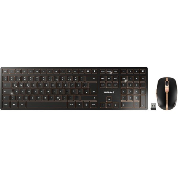 CHERRY-CHERRY-DW-9100-SLIM---Tastatur-und-Maus-Set---QWERTZ---Deutsch---schwarz/bronze