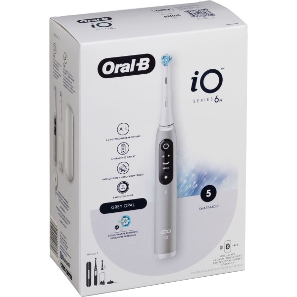Oral-B iO Series 6N Elektrische Zahnbürste Grey Opal
