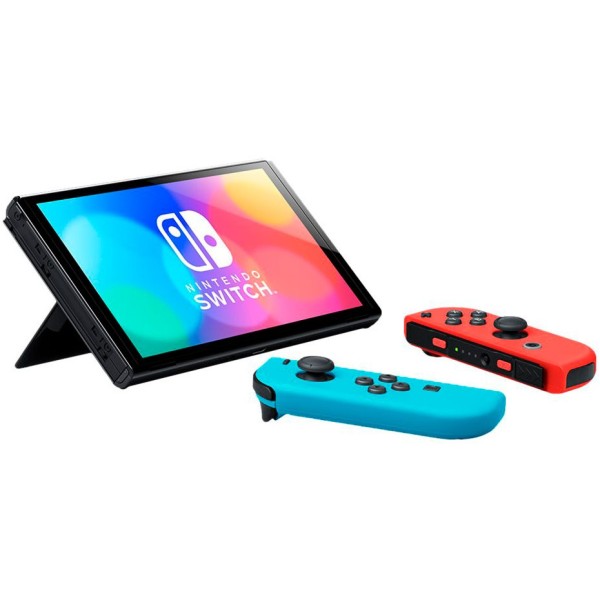 Nintendo-Switch-(OLED-Modell)-Neon-Rot/Neon-Blau