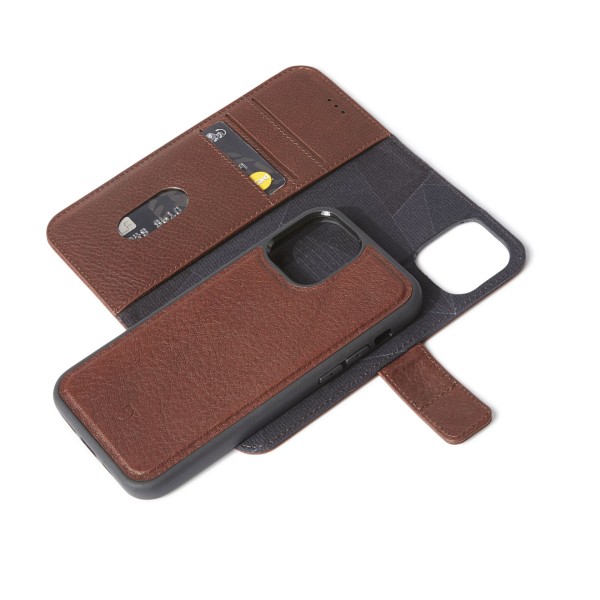 Decoded Leath Detachable Wallet Magsafe iPhone 12 Pro Max Brown