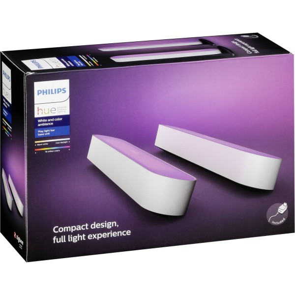 Philips Hue Play Lightbar Doppelpack LED weiß