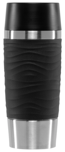 EMSA Isolierbecher TRAVEL MUG Waves 0,36L, puderschwarz