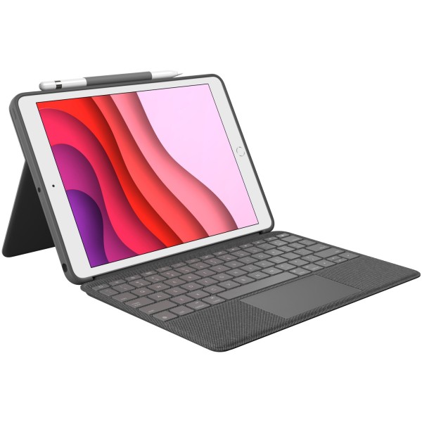 Logitech-combo-touch-tastatur-trackpad-apple-ipad-10,2-10,5''-(7.-/8.gen.)-gray