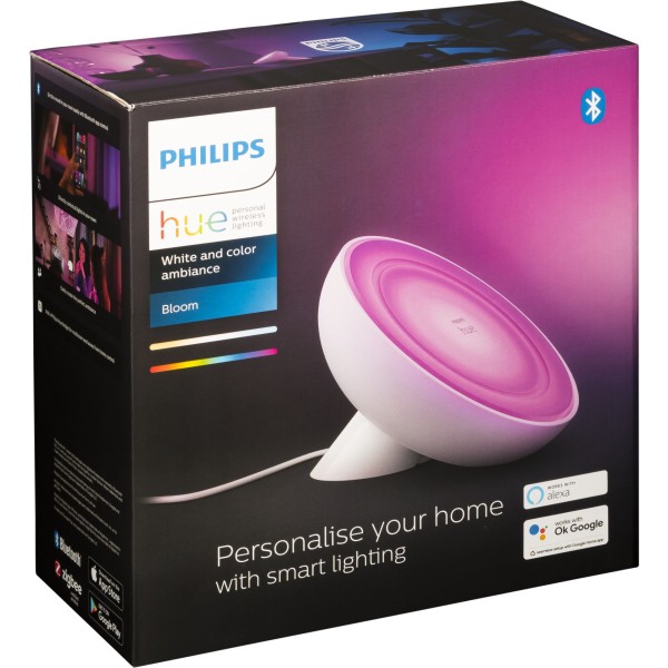 Philips Hue Bloom LED Tischleuchte weiß
