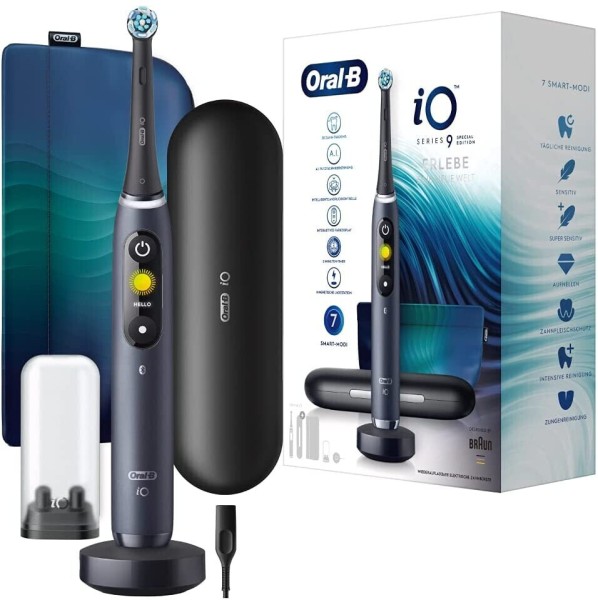 Oral-B iO Series 9 Elektrische Zahnbürste Special Edition Black Onyx
