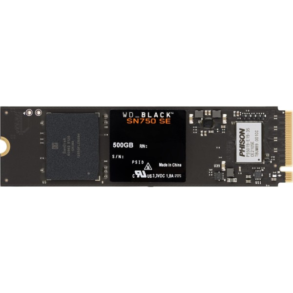 HDSSD M2 500 GB WD Black™ SN750 SE NVMe FESTPLATTE