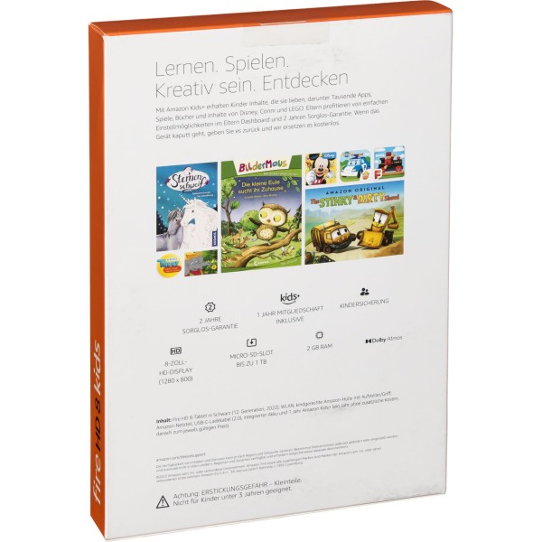 Amazon Fire HD 8 Kids Edition (2022) schwarzblau 2GB 32GB