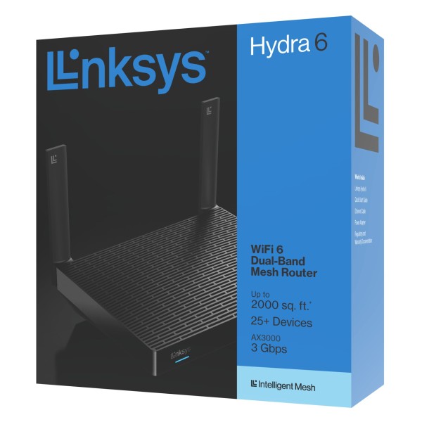 Linksys Hydra 6 Dual Band Mesh Wifi Router AX3000 MR2000-KE