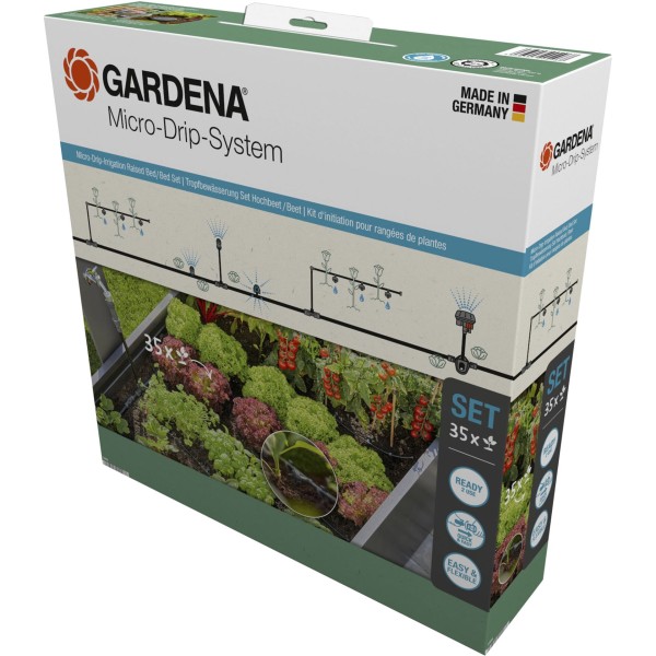 GARDENA Micro-Drip-System Set HochbeetBeet (35 Pflanzen)