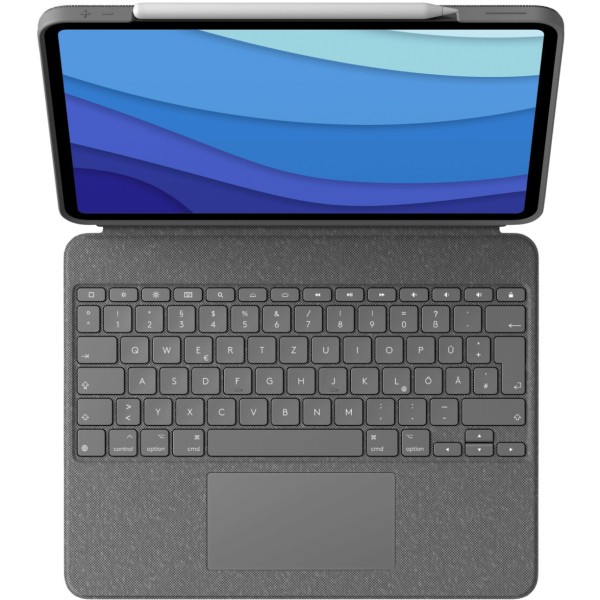 Logitech-combo-touch-tastatur-trackpad-apple-ipad-12,9-(5.-gen.)-gray